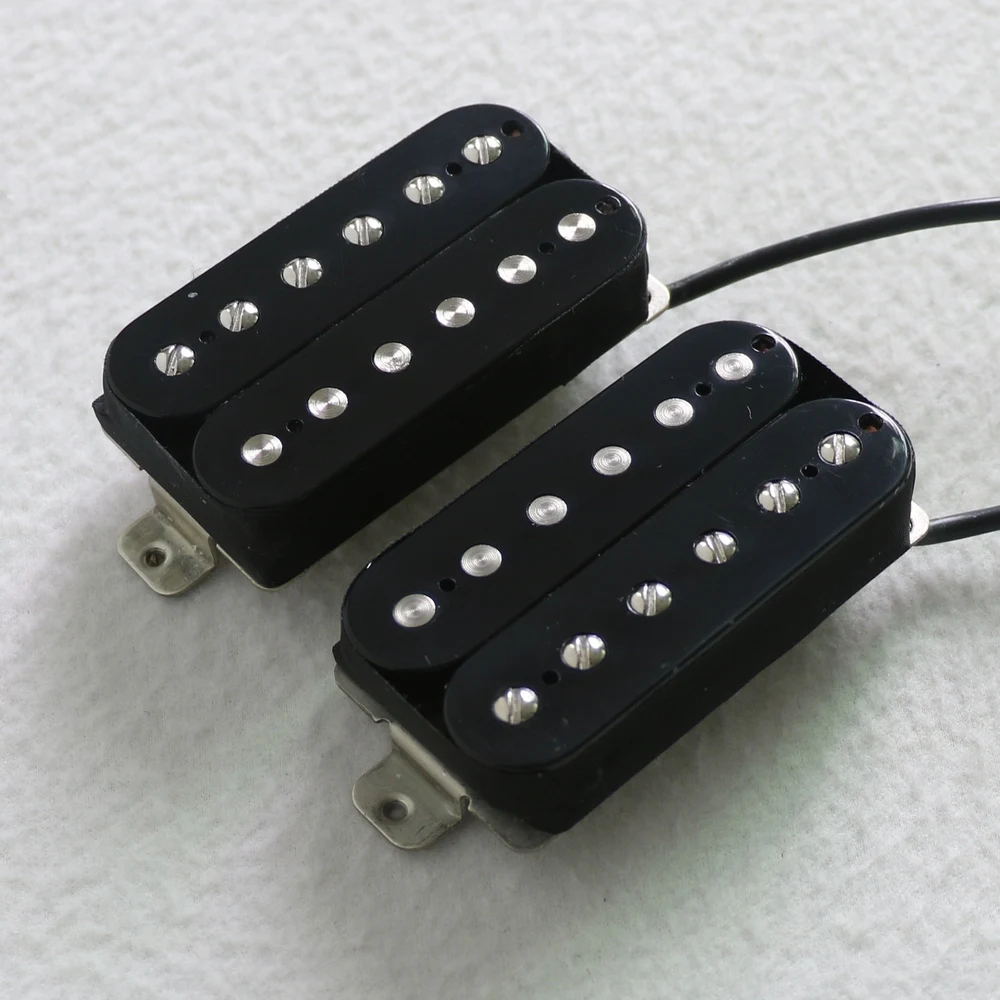 Donlis Quality OEM High Output Alnico 5 Humbucker Guitar Pickup with Nickel Silver Baseplate in black/zebra/ivory colors