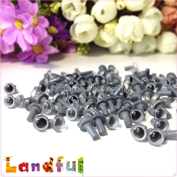 6-55MM  Gray Toy Accessories Toy Parts Handicraft Doll Safety Eyes