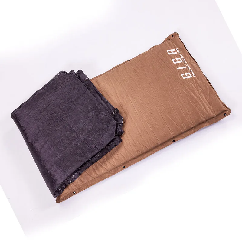 Outdoor Camping Equipment 8cm Mat Faux Suede With PVC Automatically Inflating Sleeping Pad Splicing Camping Mat 2.55KG