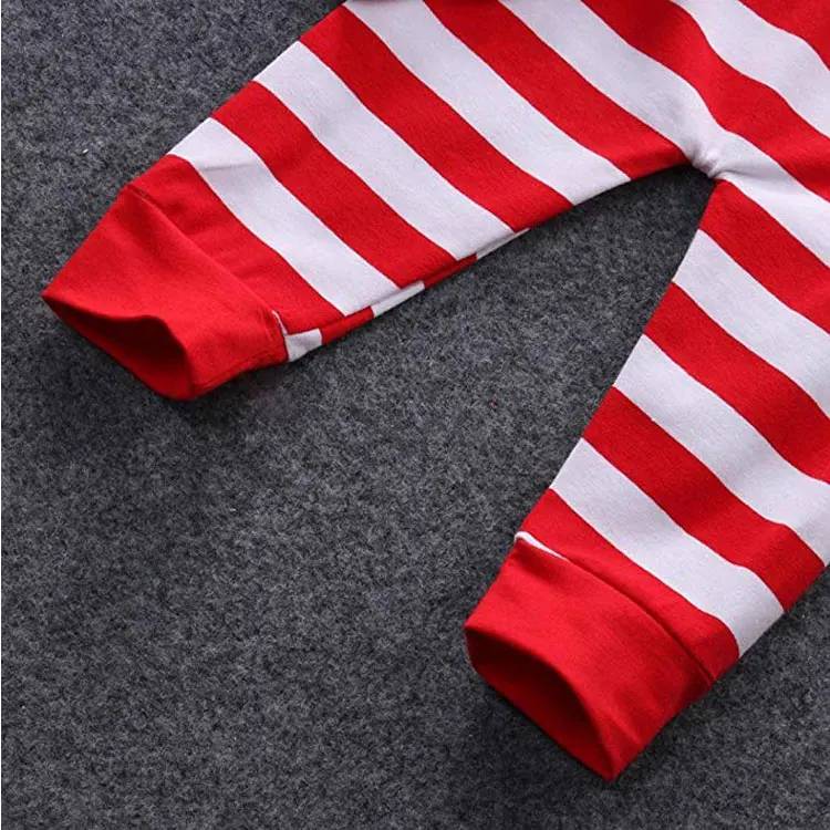 Рождество одежда с длинным рукавом боди младенческой детские комбинезоны комплект