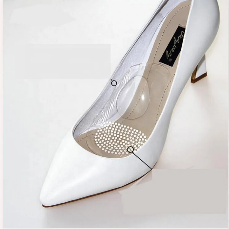 Силиконовая полупрозрачная стелька для снятия стресса на высоких каблуках