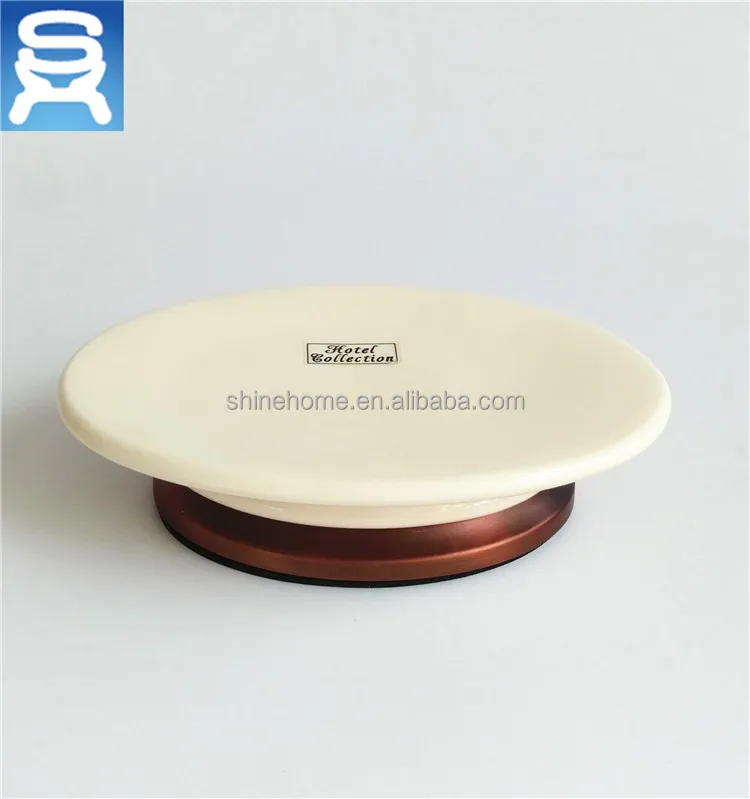 Bronze finishing ceramic bathroom accessory Bathtub luxury soap dish