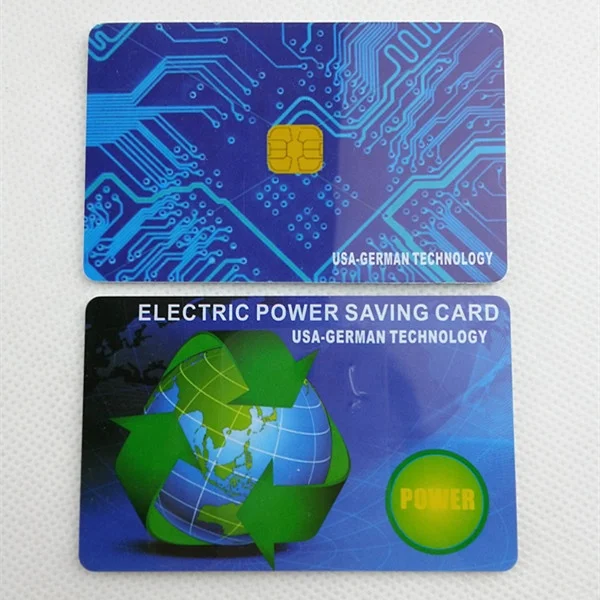 Industrial power saving Card (85 mm x 54mm) for 200A or its multiple, 6000-8000 negative ions