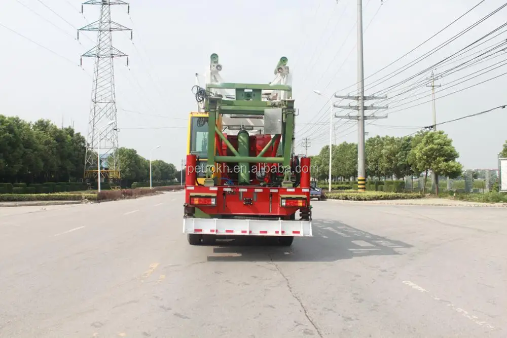 250 HP 40t workover rig for oilfield API petroleum processing petroliferous bed petroleum mining machinery