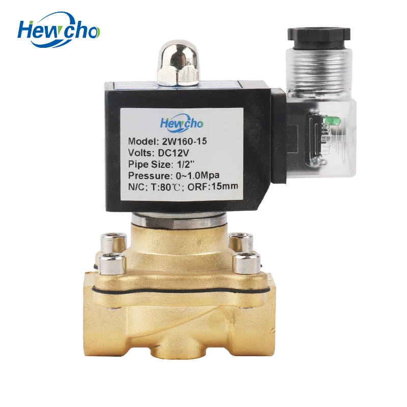 
2 Way 220V normally closed diaphragm water brass solenoid valve 