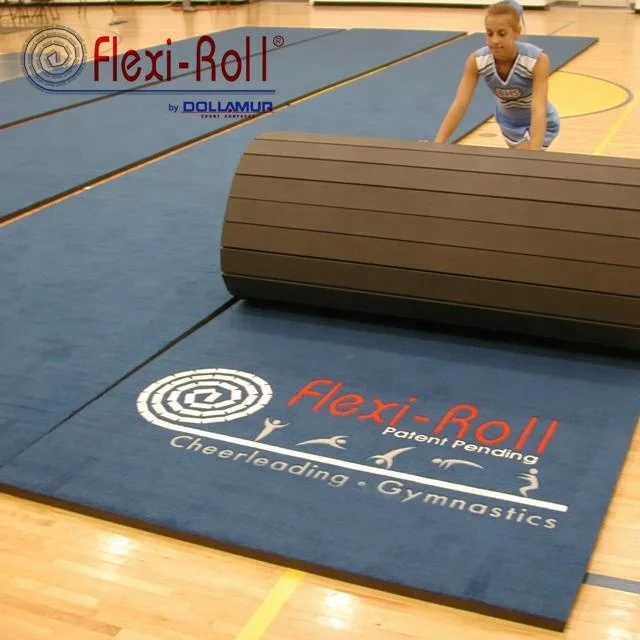 Dollamur flexi roll gymnastics landing mat/multi-function sports equipment/carpet rolling mats
