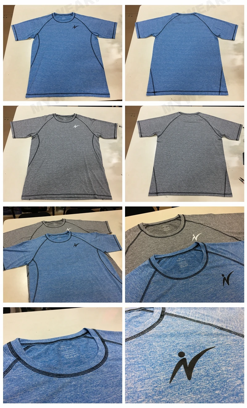 Custom design blank tshirt 95% polyester 5% spandex t shirt sports jersey running clothes