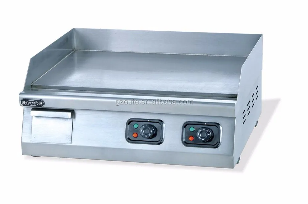 Counter Top Stainless Steel Flat Gas Griddle Commercial Pancake Steak LPG Griddle Grill Half Flat Half Grooved  Hot Plate