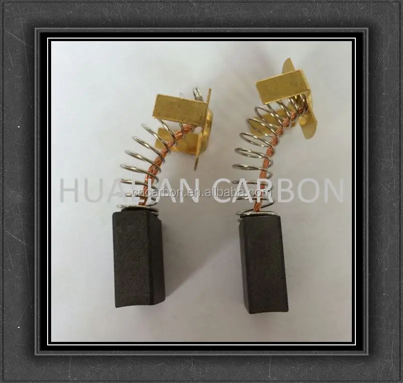 Small Smart Household Carbon Brush used of Copper Graphite with Standard Size 7x17x18.5mm/Sewing Machine Motor Carbon Brush