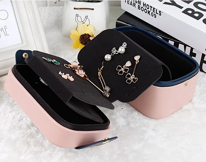 ring gift custom made logo printed jewellery box for jewelry velvet inserts with drawer