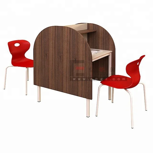 Modern Library Furniture Reading Room Table Student Library Study Carrels