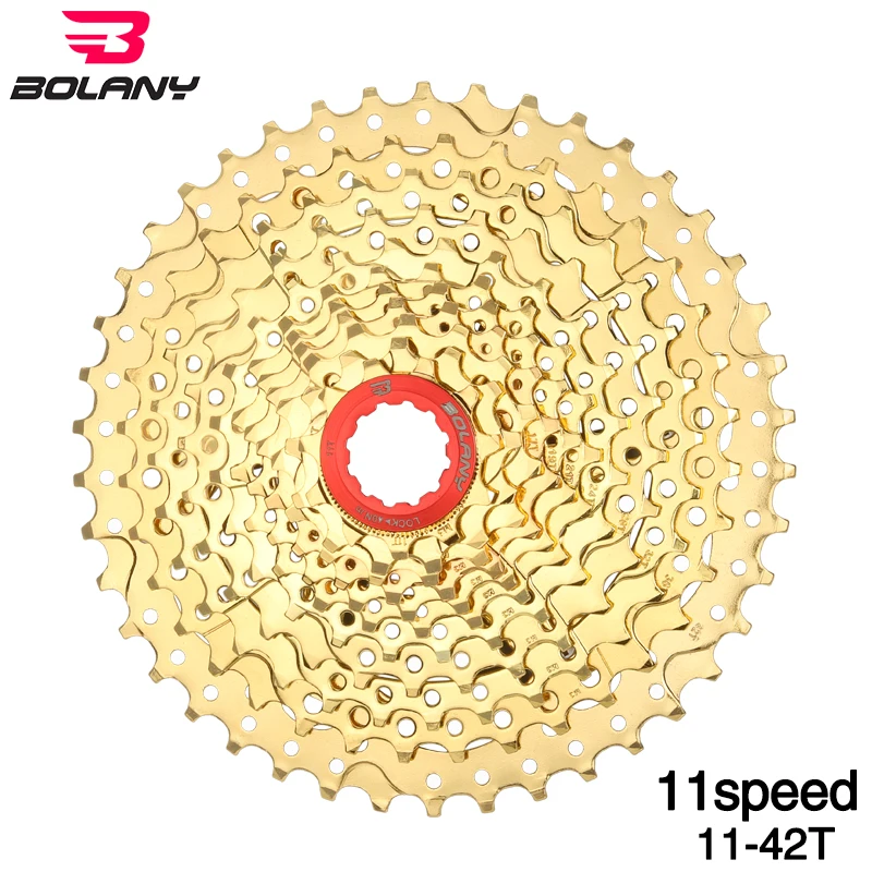 MTB 11Speed Bike Gold Cassette11S 11-42T Ultralight Golden Freewheel Mountain Bicycle Parts For XX1 XT M8000 SLX M7000