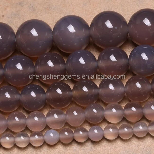 Grey/brown Agate Gemstone Beads for Sale Natural 4-14mm Garment Accessories Grey Yemeni Agate Loose Beads Tibet Agate Stone 10mm