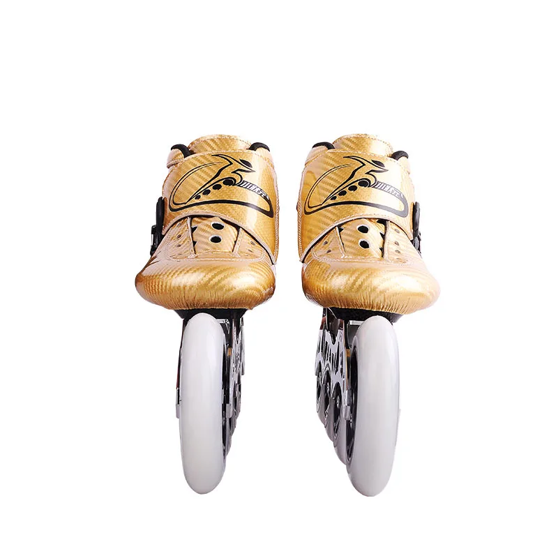 Professional handcraft lighter carbon fiber faster SHR PU 3 or 4 wheels speed inline skates