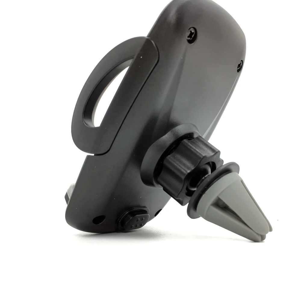 Mobile Phone Holder with One Button Release for Clamping on Car Air Vent