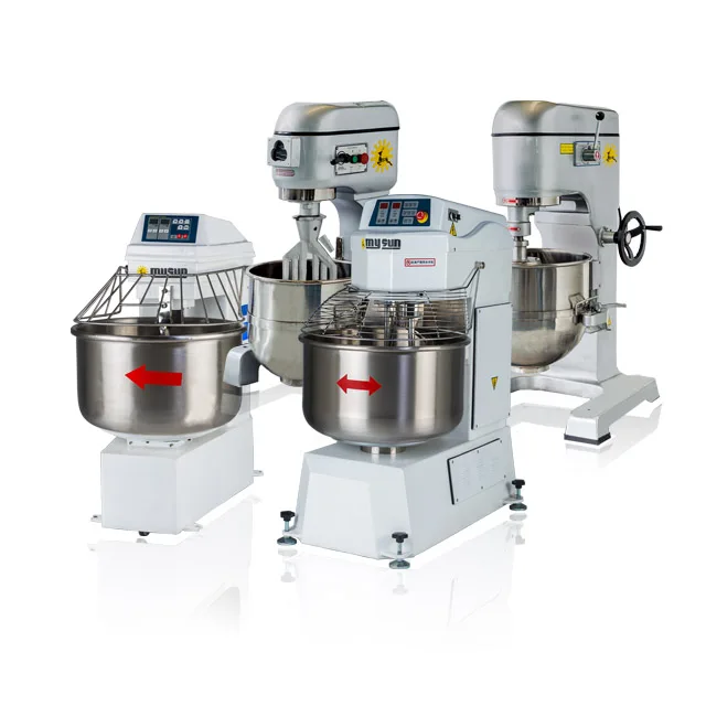 100KG Food Factory Bakery Auto Tipping Spiral Dough Mixer