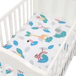 Breathable 100% cotton baby bedding set crib sheets