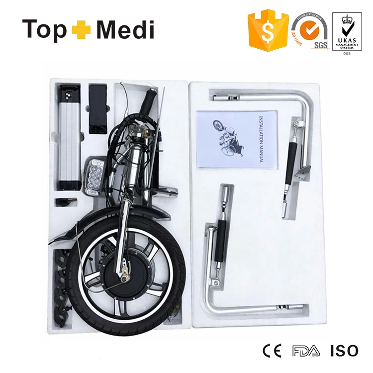 Lithium Battery Power Climb Electric Trailer Handcycle Drive Wheelchair