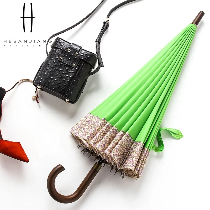 Umbrella wholesale 24K Umbrella Import straight umbrella cherry blossom patten with split joint