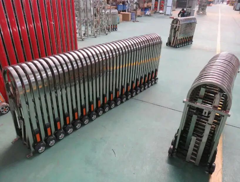 parking traffic barrier accordion barrier gate without motor QG-Z1704