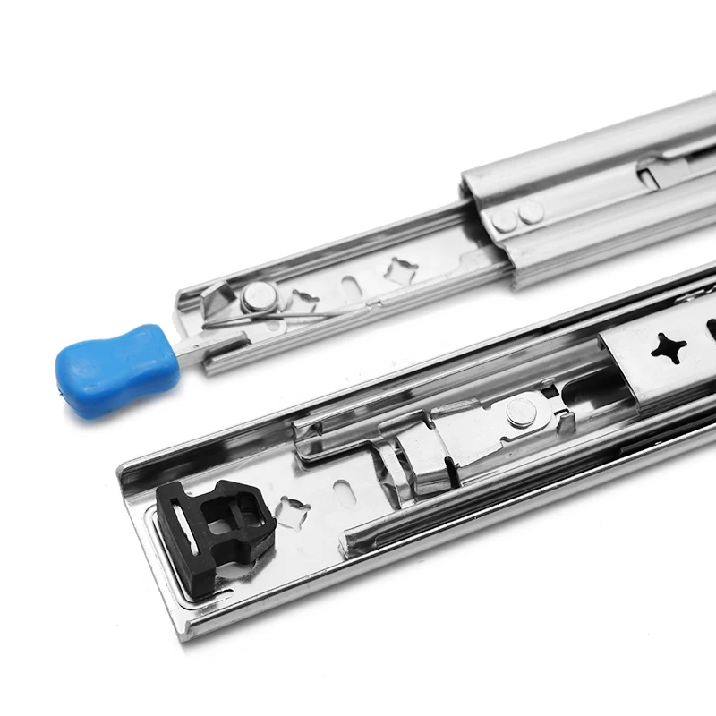 Самоблокирующийся выдвижной ящик телескопическая направляющая