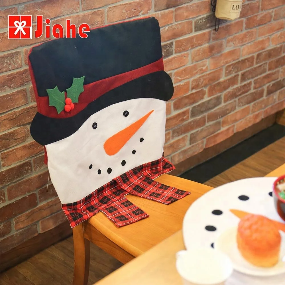 
Wholesale christmas table decor santa chair sash covers 