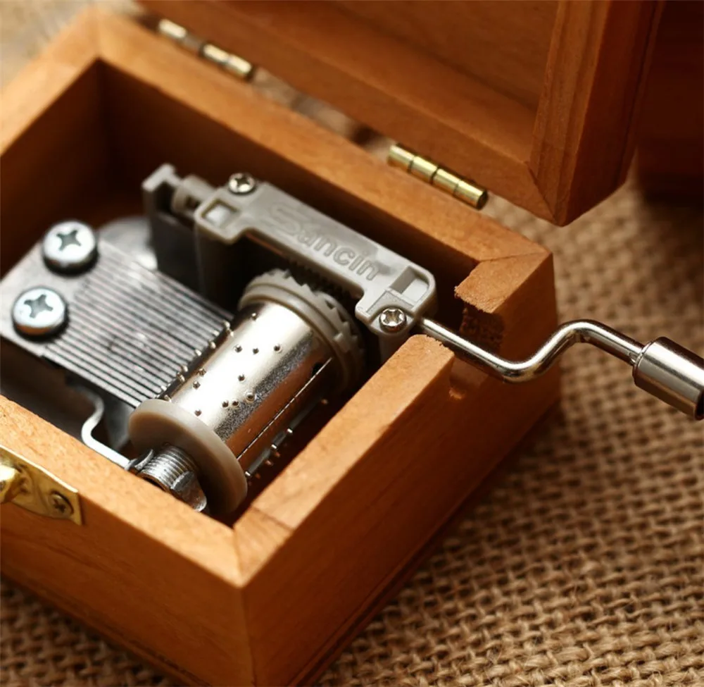Personalizable Wood Musical Box
