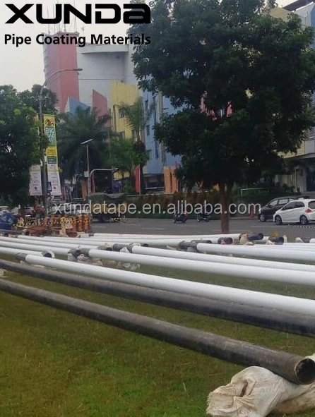 black and white color polyethylene butyl cold applied tape for wrapping gas pipe equal to 980 series