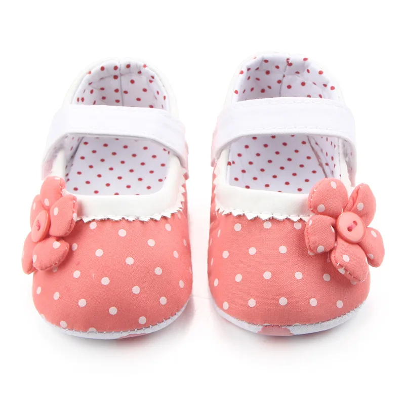 New arrival first walking prewalker baby girl shoes with beautiful flower design