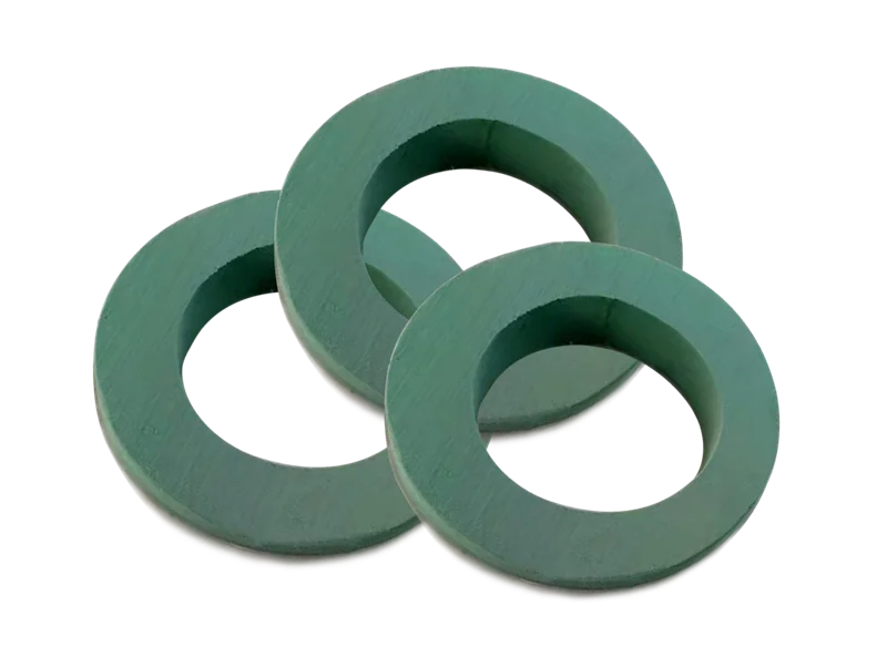 hebei xuzhou huiya new product Ring loop circle annular round floral foam, ring florist foam, ring round flower mud supplier