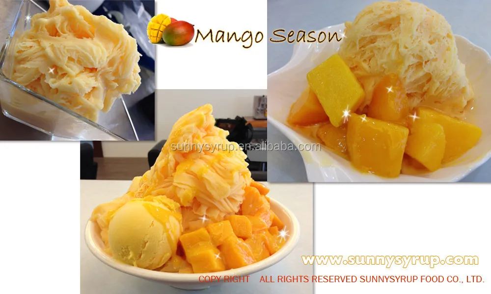 Honey flavor frozen mango