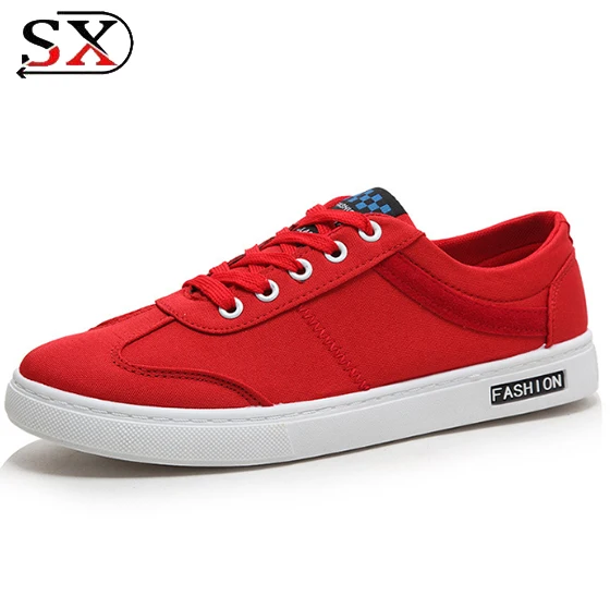 All Match White Casual Shoes For Men Latest Hot Selling Cool Men Canvas Flat Shoes 2018