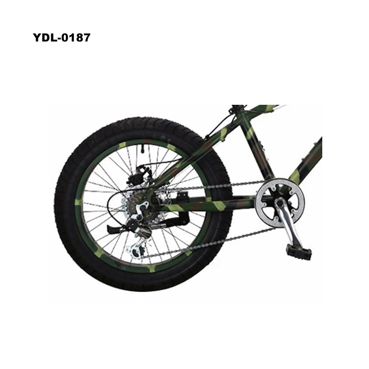 Customized Design 20 Inches Mountain Bike Aluminium Alloy Fat Tire Bike Double Disc Brake Snow Bicycle