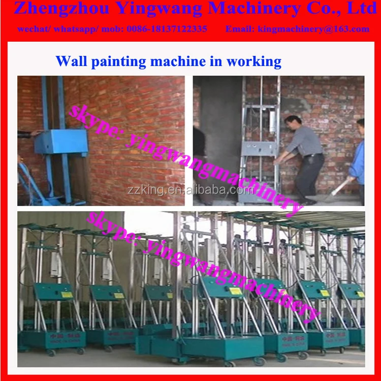 Stainless steel cement gypsum mortar rendering machine for wall