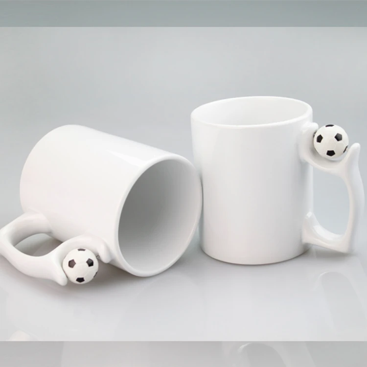 Wholesale Sublimation football mug white blanks sublimation mug supplier 11oz white