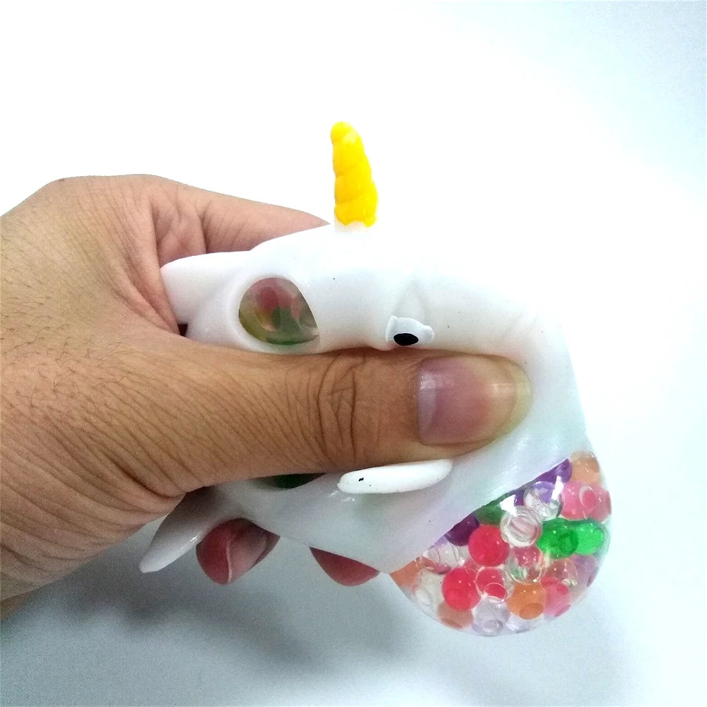 Wholesale Toy Squeeze Bead Stress Ball Cheap Fish Corn Anti-stress Ball Squishy Gel Bead Toys For Kids