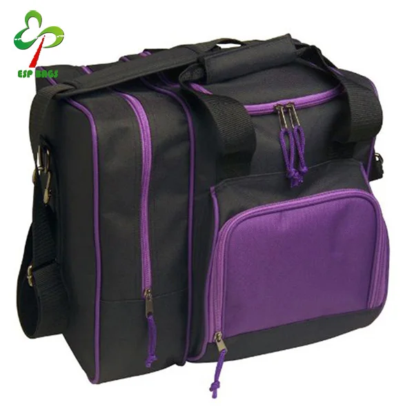 Alibaba online deluxe single bowling ball bag, premium custom bowling bags with shoe compartment