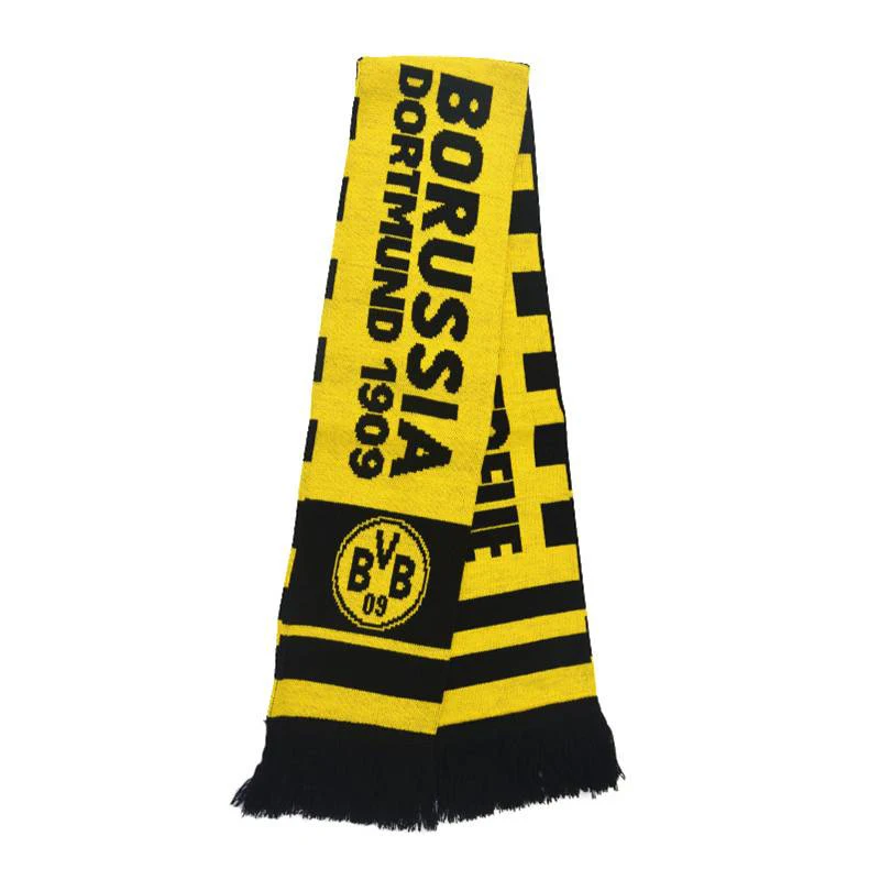 100% акрил, нет минимального заказа, оптовый продавец, вязаный футбольный шарф на заказ, трикотажный шарф, трикотажный шарф для футбола