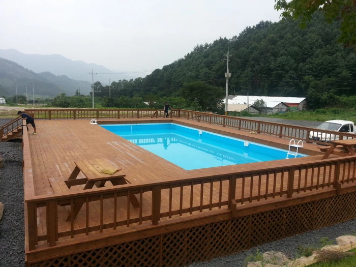 Lilytoys Moveable Mobile Metal Frame Swimming Pool Inground Outdoor Pools