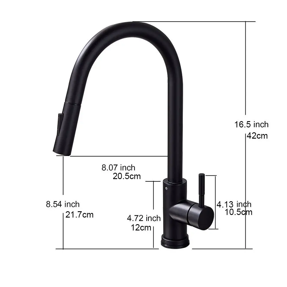 
Stainless steel Induction Touch Kitchen Faucet Pull out Sprayer Sink Mixer Tap 