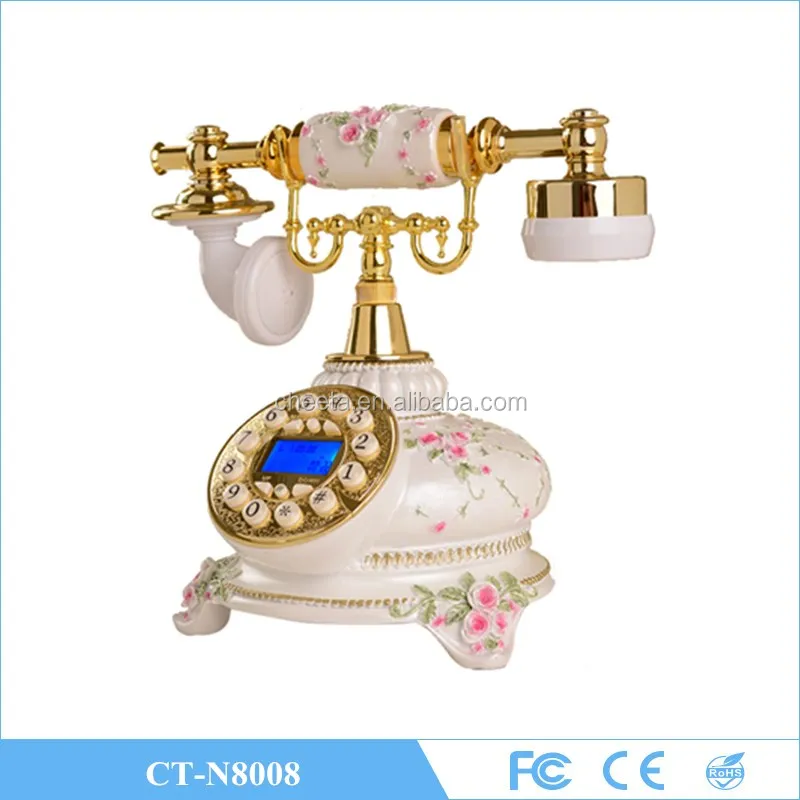 
Retro telephones Home landline Creative Relief Phone For Home Decor 
