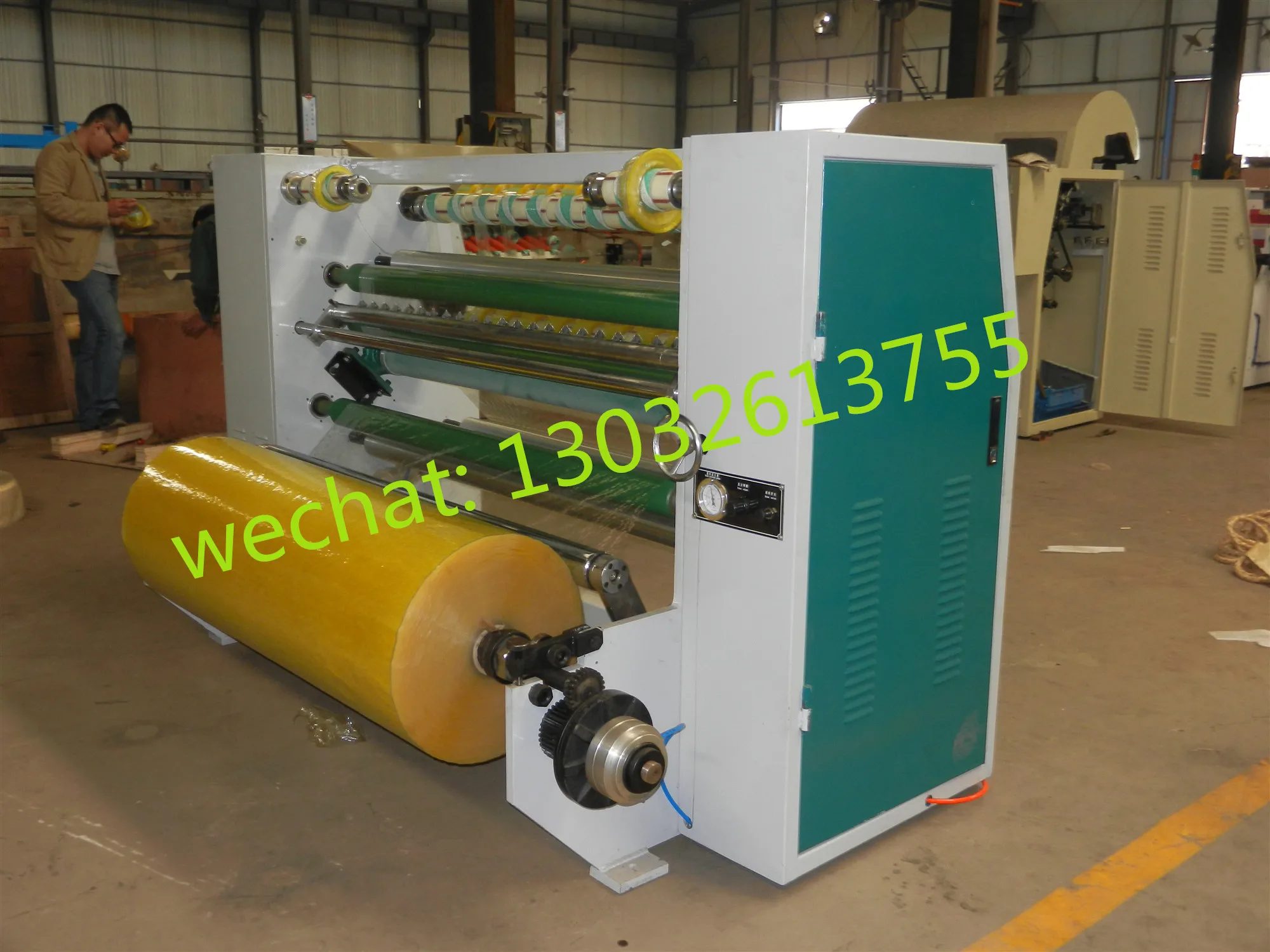 opp tape slitting machine(automatic log slitter, roll adhesive tape slitter)