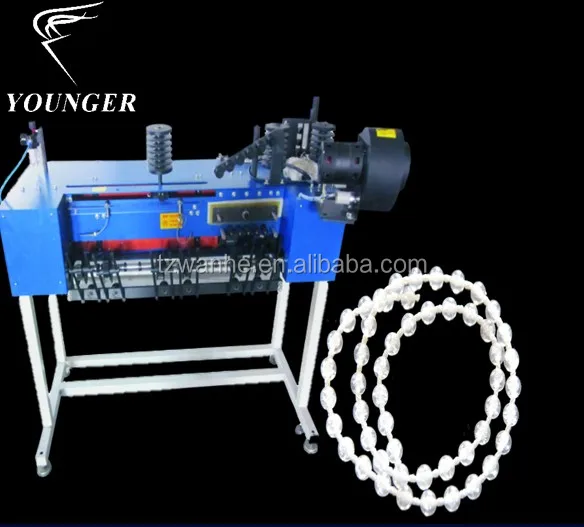 Plastic crystal jewelry turkish control endless string cord thread beads ball chain mould for Vertical roller blinds curtain
