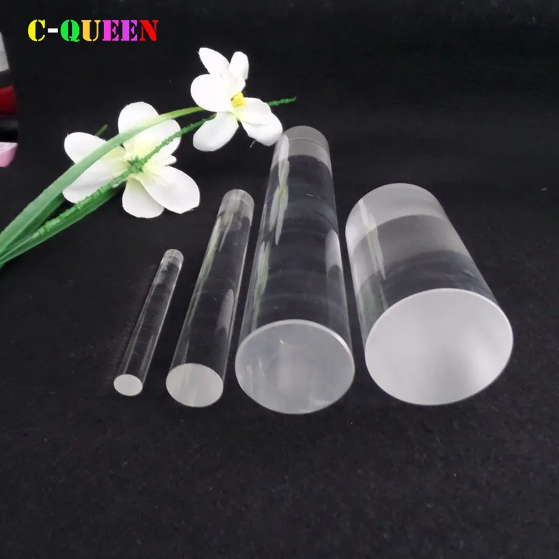 Made in china 1600 1200High purity half round quartz glass rod for sale quartz glass solid cylinder glass rod