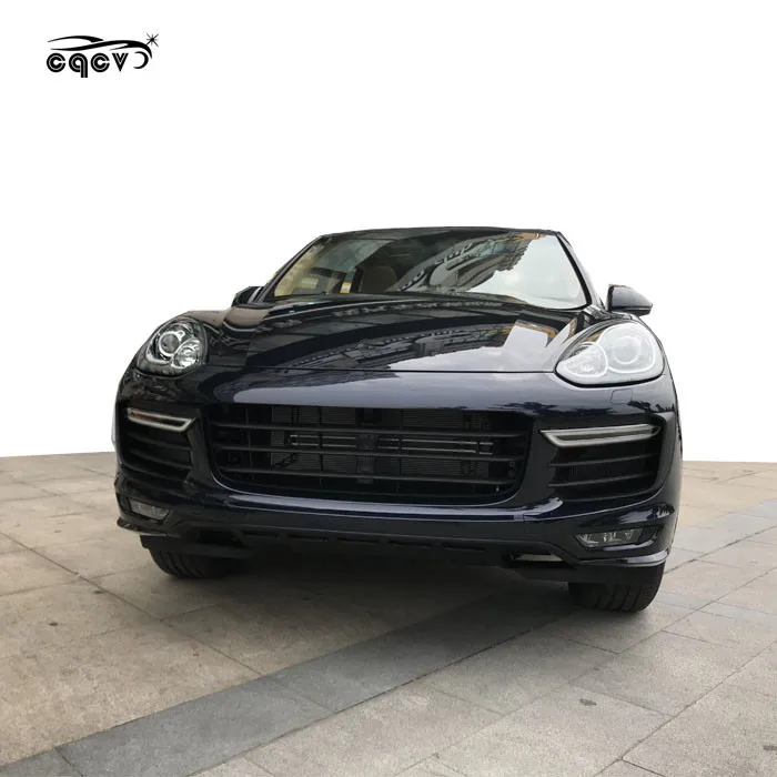 2015-2017 для переднего бампера Porsche Cayenne 958 turbo и корпуса в стиле GTS, боковые юбки, задний спойлер, полипропиленовый материал