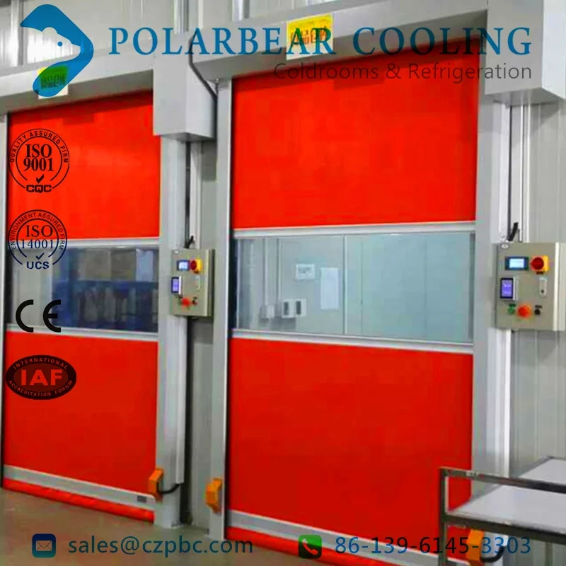 High Speed Industrial Automatic Roller Shutter Door With PVC