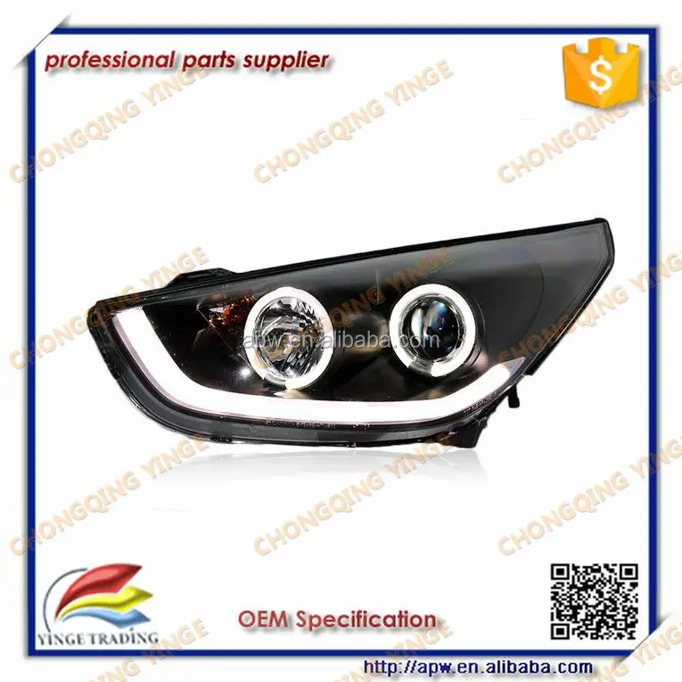 LED Head Lamp Angel Eyes For HYUNDAI Tucson IX35 09-13 year