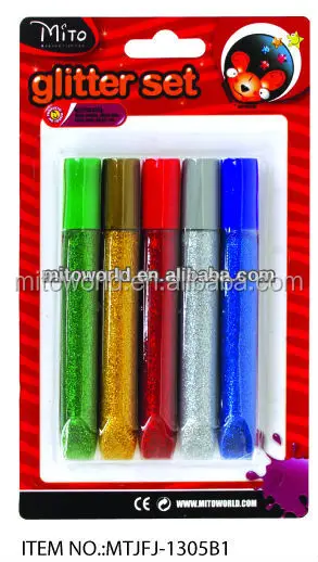 3D glitter glue pen for school sationery