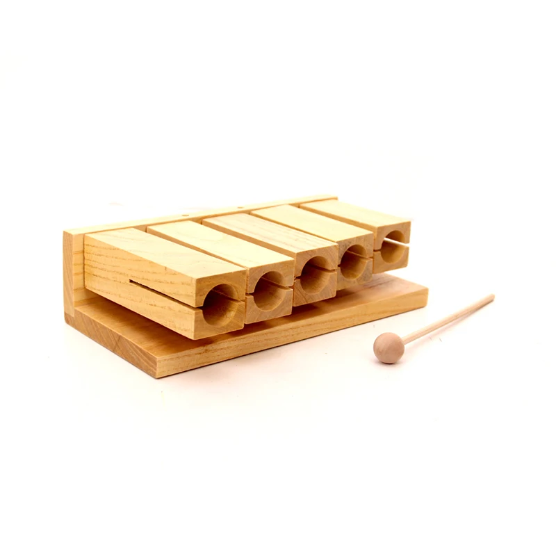 Chinese hot baby wooden toys for children percussion wood tone blocks