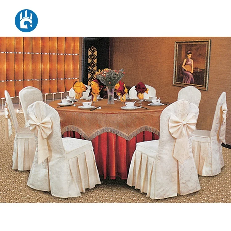 Wholesale popular pattern hotel table cloth and banquet chair cover